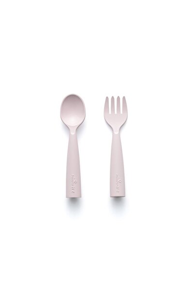 Miniware Des.12 Πιρούνι & Κουτάλι PLA Ροζ-13,5εκ.