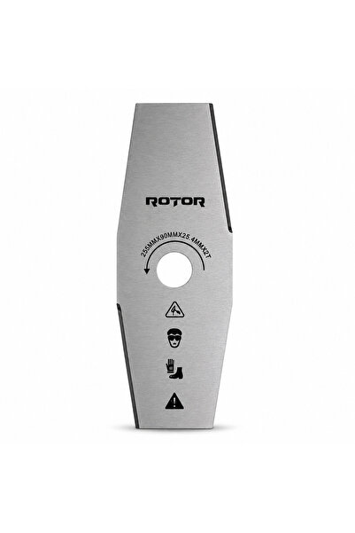 Rotor 2T Düz Motorlu Tırpan Bıçağı 255x25,4x1,6 mm