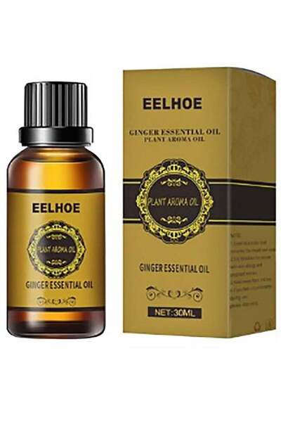 TERRION EELHOE Belly Drainage Ginger Essential Oil 30ml, Plant Aroma Oil For ...