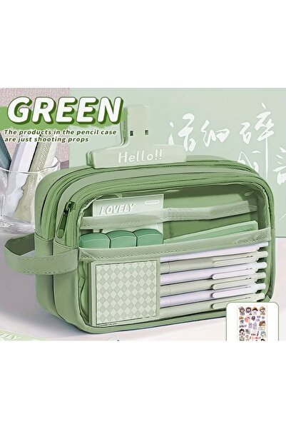 iyzi Large capacity pencil box pen holder school supplies cosmetic organizer