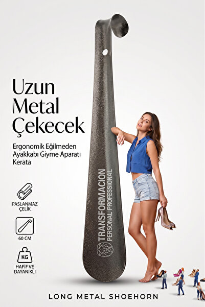 Transformacion Paslanmaz Çelik Uzun Metal Çekecek 60 cm - Ergonomik Eğilmeden...