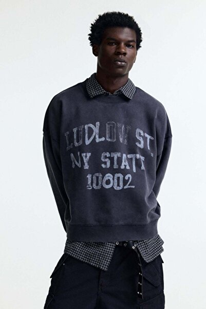 H&M Oversized Fit Printed sweatshirt
