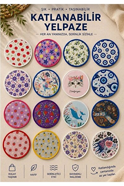Parmend Life 25 Cm Katlanır Kore yelpaze Serinlik