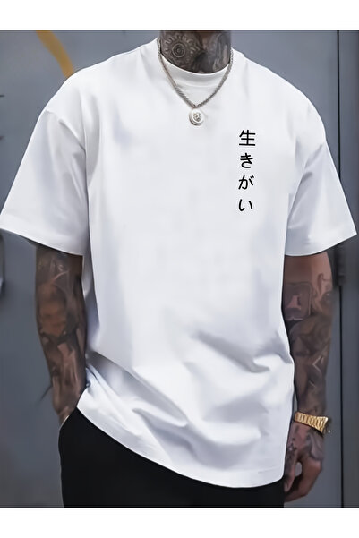 1001moda 180G Single-Sided Printed Neck Sleeve T-Shirt, Men's Summer Pure Cot...