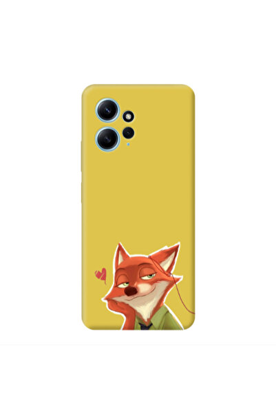 Other Xiaomi Redmi Note 12 4G Valentines 15 Yellow Colored Silicone TPU Θήκη