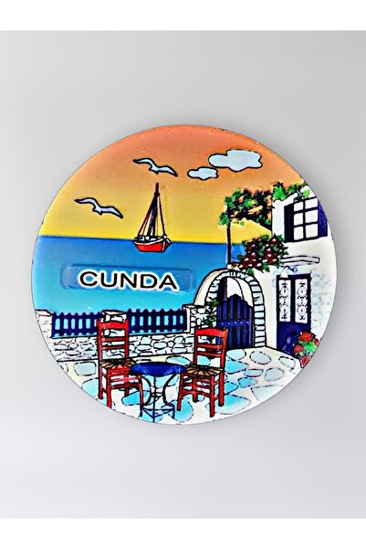 Mundy CUNDA Polyester Kabartmalı Magnet çap:6,5cm Dekoratif Hediyelik Buzdola...