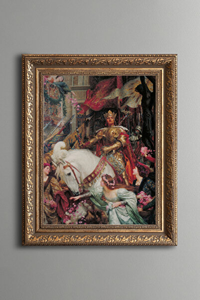 epiqart Two Crowns - Vintage Patterned Painting - Thick Model