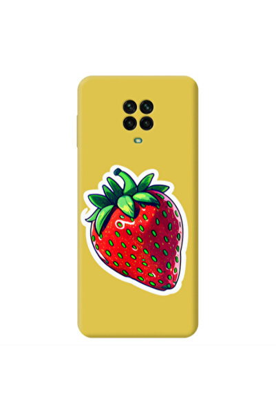 Other Xiaomi Redmi Note 9 Pro strawberry Yellow Colored Silicone TPU Θήκη