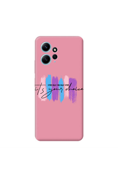 Other Xiaomi Redmi Note 12 4G One Day Or Day One Pink Colored Silicone TPU Θήκη