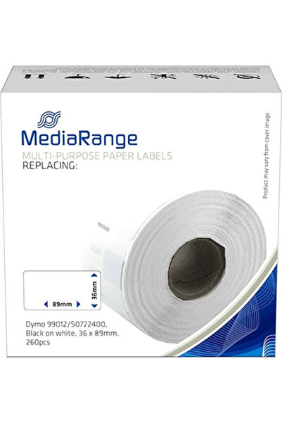 MediaRange 260 Αυτοκόλλητες Ρολές Ετικετών για Εκτυπωτή Ετικετών Για Dymo 990...