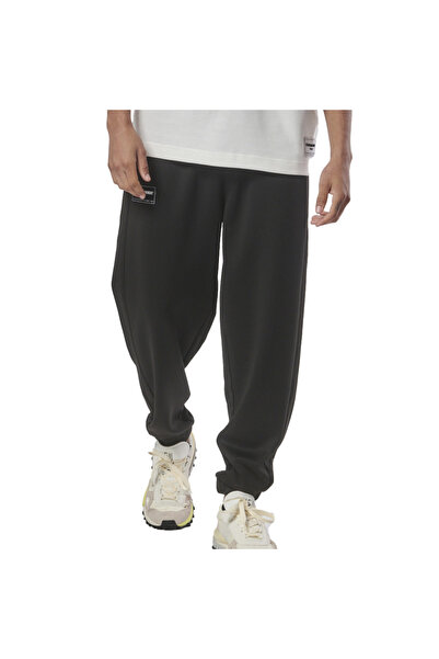 Body Action Ανδρικό Παντελόνι Τεχνικό Φλις Oversized 023431-01_BLK