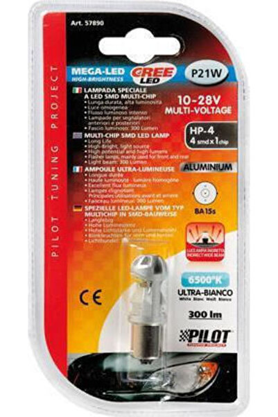 Lampa Λάμπες Αυτοκινήτου Mega-Led HP-4 Λευκό 10-28V P21W-BA15S-1156 LED 6500K...
