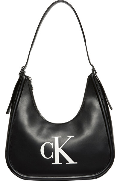 Calvin Klein Women's Black Bold Crescent Handbag
