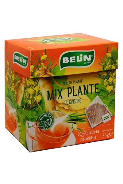 BELİN Amestec de ceai de plante cu Ginseng, 20 pliculețe piramidale, 30 g