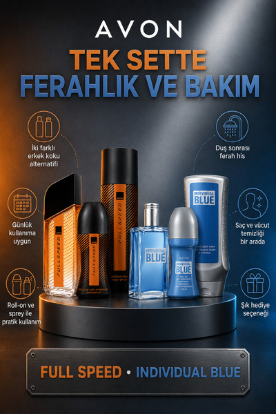 AVON Full Speed Individual Blue Klasik Set