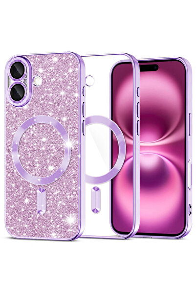 Techsuit iPhone 16 Plus Πολυτελής Θήκη MagSafe με Γκλίτερ, Αντικραδασμική, Αν...