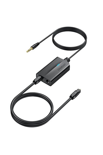 AUTOUTLET Traductor audio digital convertește audio analogic de 3,5 mm în Tos...