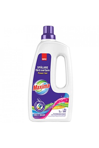 Sano Gel, Detergent Maxima, 1 L Mix Wash 20 spalari