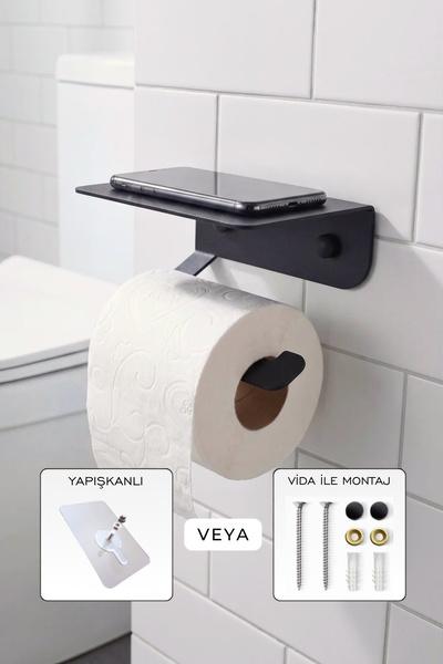 Black Toilet Paper Holder WC Paper Holder Holder