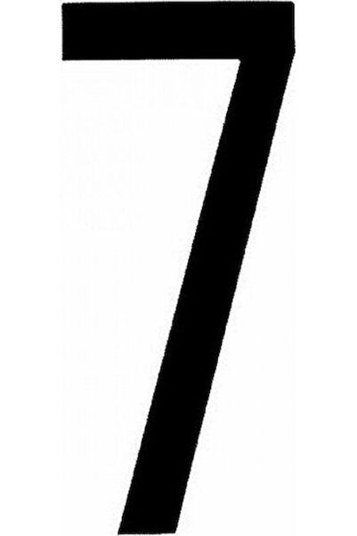 Lampa Αυτοκόλλητα Αριθμών Αυτοκινήτου "7 " 8 x 3.5εκ. σε Μαύρο Χρώμα 1 τεμάχι...