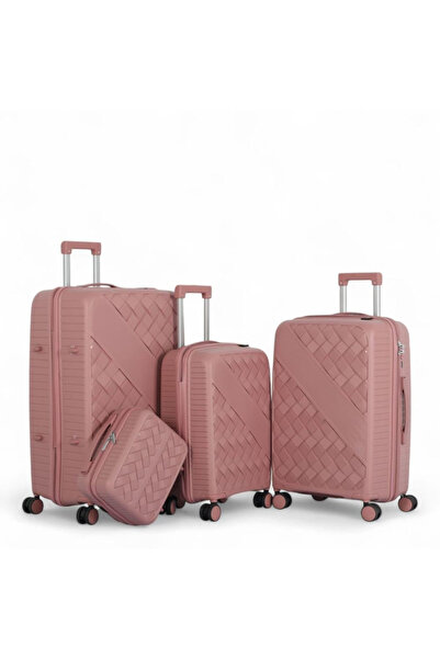 Generic Fashionable Diamond Design Anti Breakage Travel Luggage Set (4 Pcs) -...