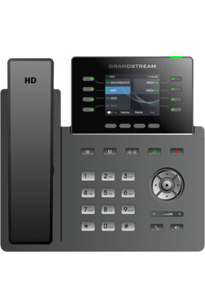 GRANDSTREAM GRP2624 Ενσύρματο τηλέφωνο IP με 4 γραμμές, Μαύρο