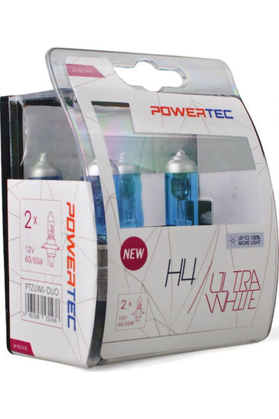 M-TECH Λάμπες Αυτοκινήτου & Μοτοσικλέτας Powertec Ultra White H4 Αλογόνου 470...
