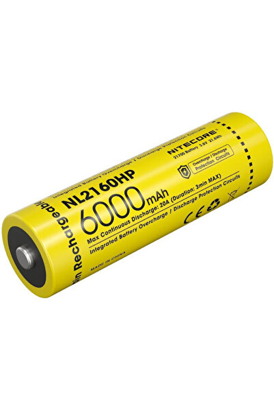 Nitecore Επαναφορτιζόμενη Μπαταρία 21700 Li-ion 6000mAh 1 τεμάχιο
