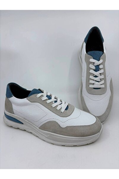 Papuccu White Men's Leather Shoes