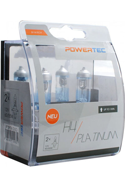 M-TECH Λάμπες Αυτοκινήτου & Μοτοσικλέτας Powertec Platinum +130% H4 Αλογόνου ...