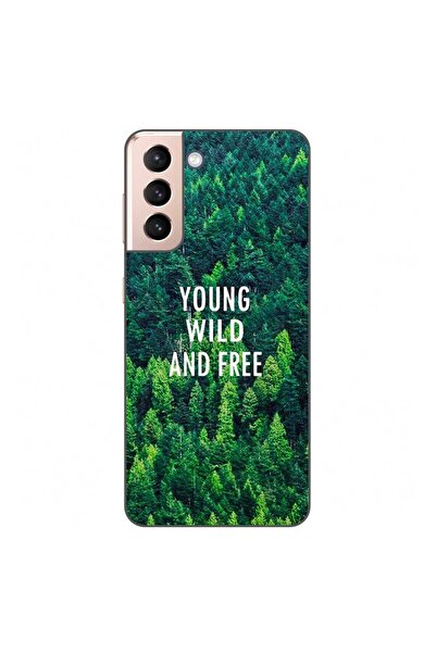 OEM Калъф, съвместим със Samsung Galaxy S21, силиконов гел TPU модел  "Див и ...