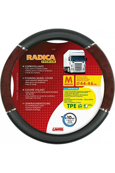 Lampa Κάλυμμα Τιμονιού Αυτοκινήτου Radica με Διάμετρο 44-46 εκ. Συνθετικό Μαύρο