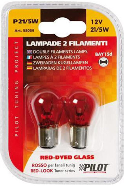 Lampa Λάμπες Αυτοκινήτου P21/5W-BAY15D-1157 12V 21W 2 τεμάχια