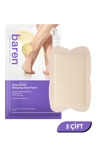 baren 10'lu Shea Butter Sleeping Heel Patch - Gece Boyu Besleyici ve Nemlendi...