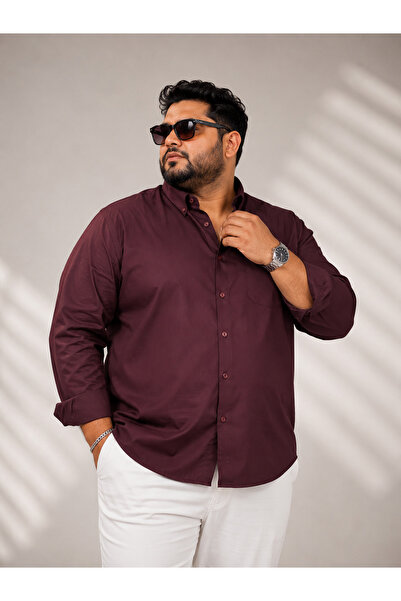 ANNEX Large Size Cotton Long Sleeve Men's Shirt