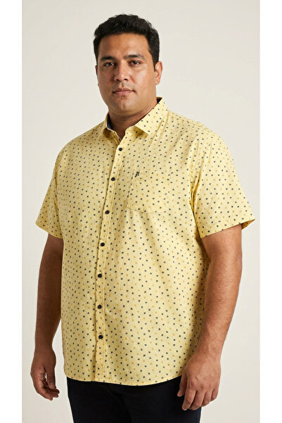 ANNEX Large Size Cotton Short Sleeve Men's Shirt