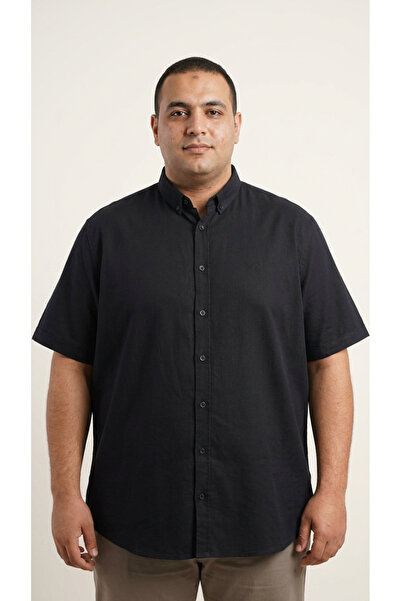 ANNEX Large Size Cotton Short Sleeve Men's Shirt