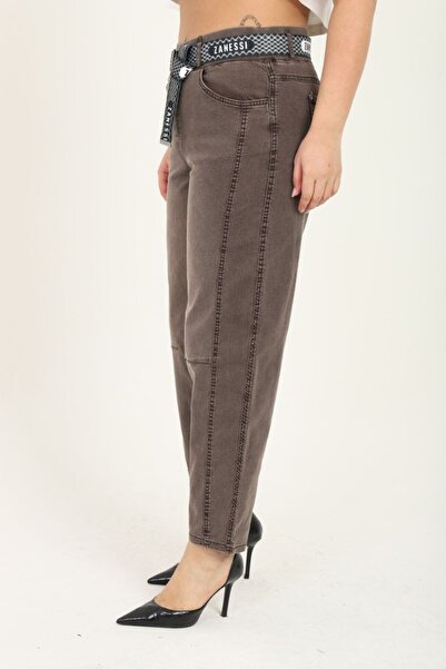 ZANESSİ FASHION Pantaloni de damă cu talie înaltă, cu buzunare, din lycra, cu...