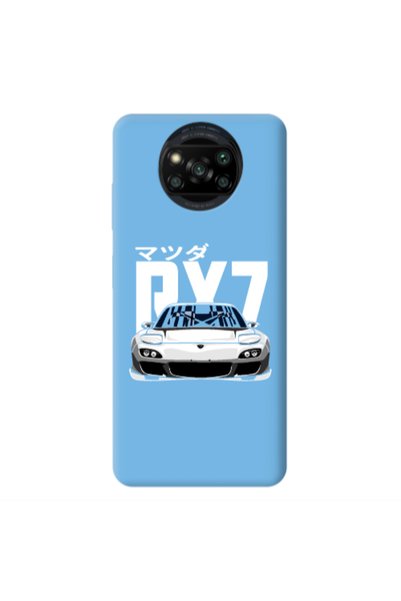 Other Xiaomi Poco X3 /X3 Pro Car Rx7 Blue Colored Silicone TPU Θήκη