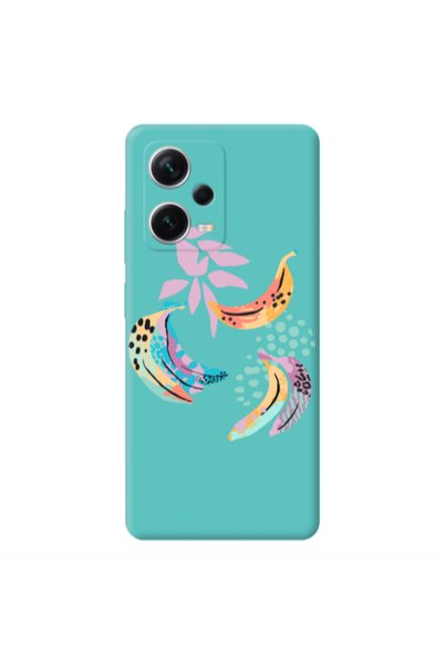 Other Xiaomi Poco X5 Banana Turquoise Colored Silicone TPU Θήκη