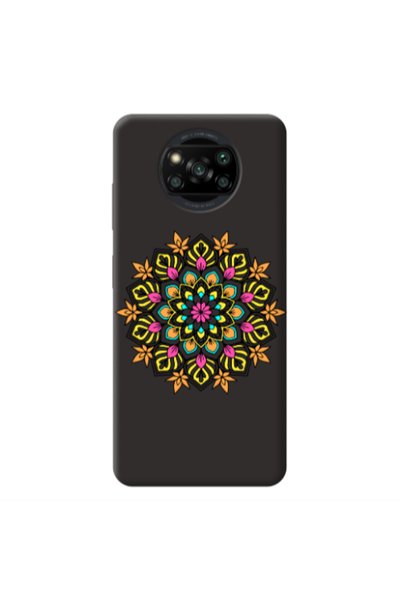 Other Xiaomi Poco X3 /X3 Pro Mandala D6 Black Colored Silicone TPU Θήκη