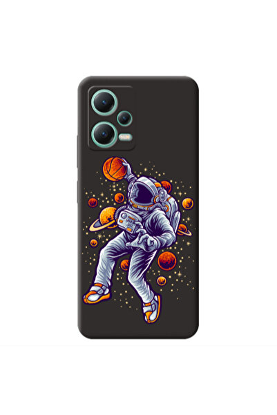 Other Xiaomi Redmi Note 12 Pro 5G Space Basketball Black Colored Silicone TPU...