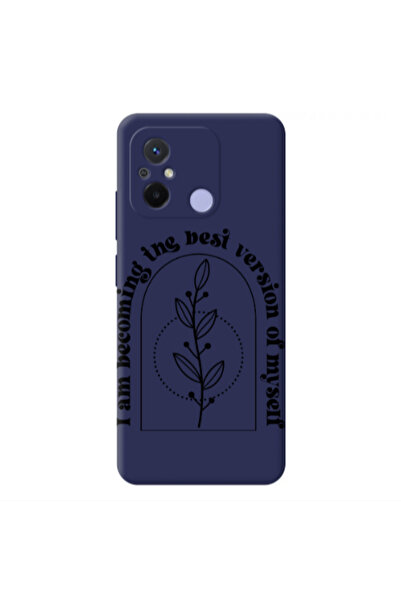 Other Xiaomi Redmi 12C I am Becoming Dark blue Colored Silicone TPU Θήκη