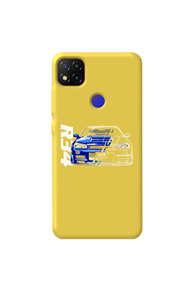 Other Xiaomi Redmi 9c Blue R34 Yellow Colored Silicone TPU Θήκη