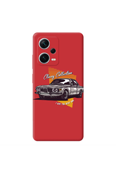 Other Xiaomi Poco X5 Classy Collection Red Colored Silicone TPU Θήκη