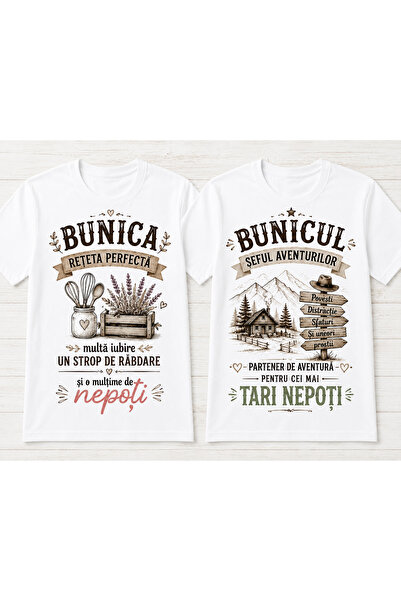 GE Set tricouri Bunica & Bunicul