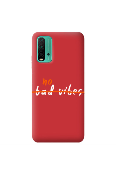 Other Xiaomi Poco M3 No bad vibes 2 Red Colored Silicone TPU Θήκη