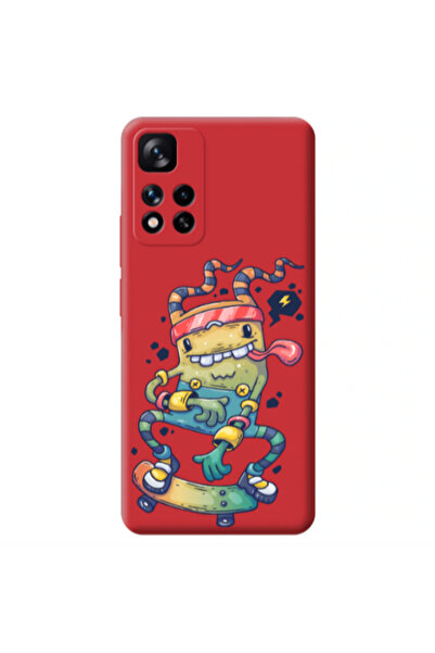 Other Xiaomi Redmi Note 11 Pro 5G Dangerous task Red Colored Silicone TPU Θήκη
