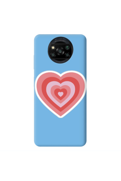 Other Xiaomi Poco X3 /X3 Pro My Heart Is Yours Blue Colored Silicone TPU Θήκη