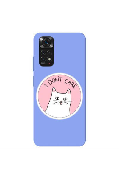Other Xiaomi Redmi Note 11 4G I dont Care Light Purple Colored Silicone TPU Θήκη